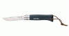 Opinel Nóż Inox Colorama Brown Dark z rzemieniem No.08 